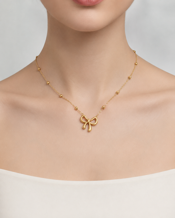 Elegant Bow Necklace 🎀