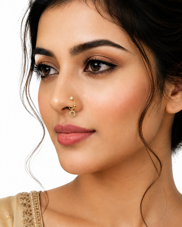 Aurelia Luxe Crystal Hoop Nose Ring