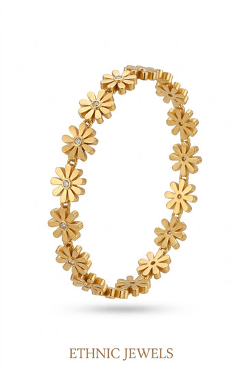 Floral Cuff Bracelet