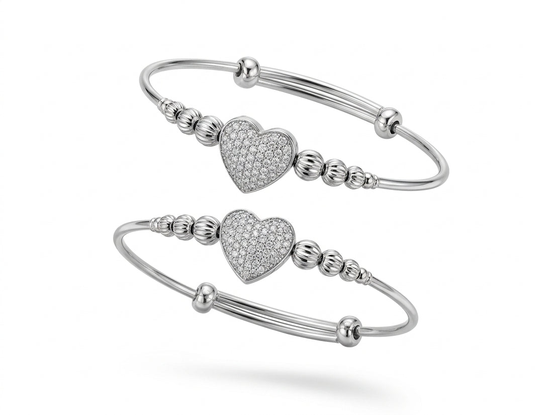 Celestia Heart Cuff Bangles