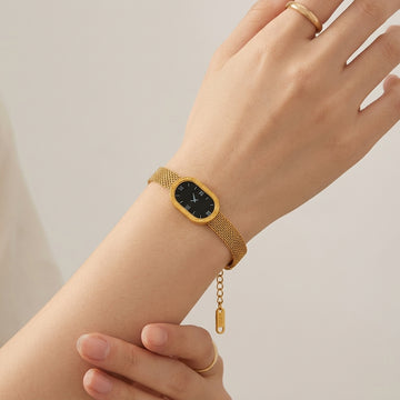 Golden Luxe Mesh Watch