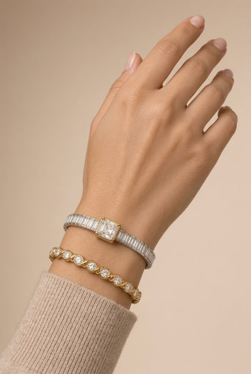 Royal Diamond Duo Stack Bracelet Set