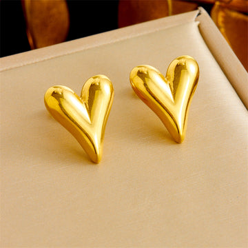 Golden Heart Luxe Earrings