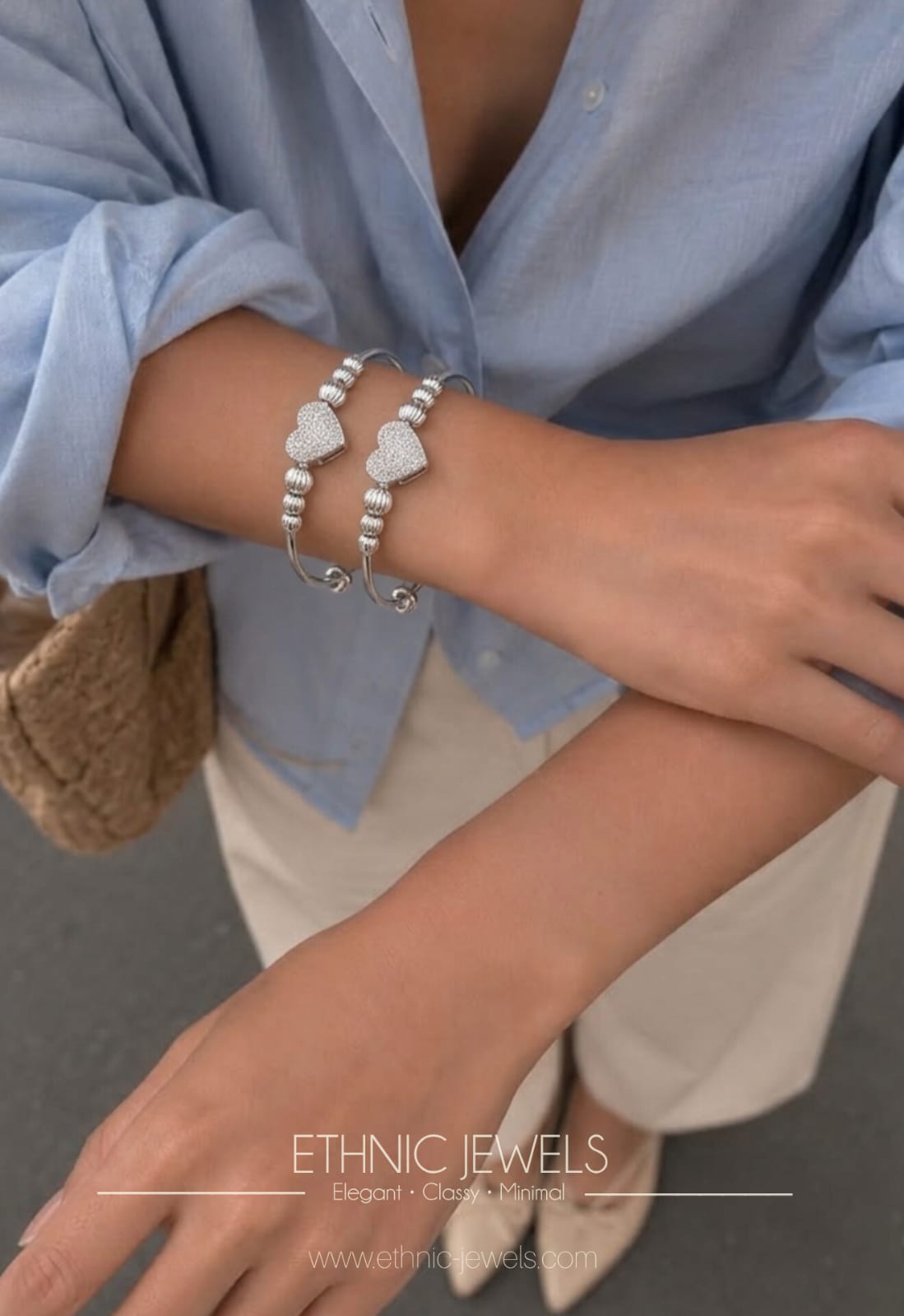 Celestia Heart Cuff Bangles