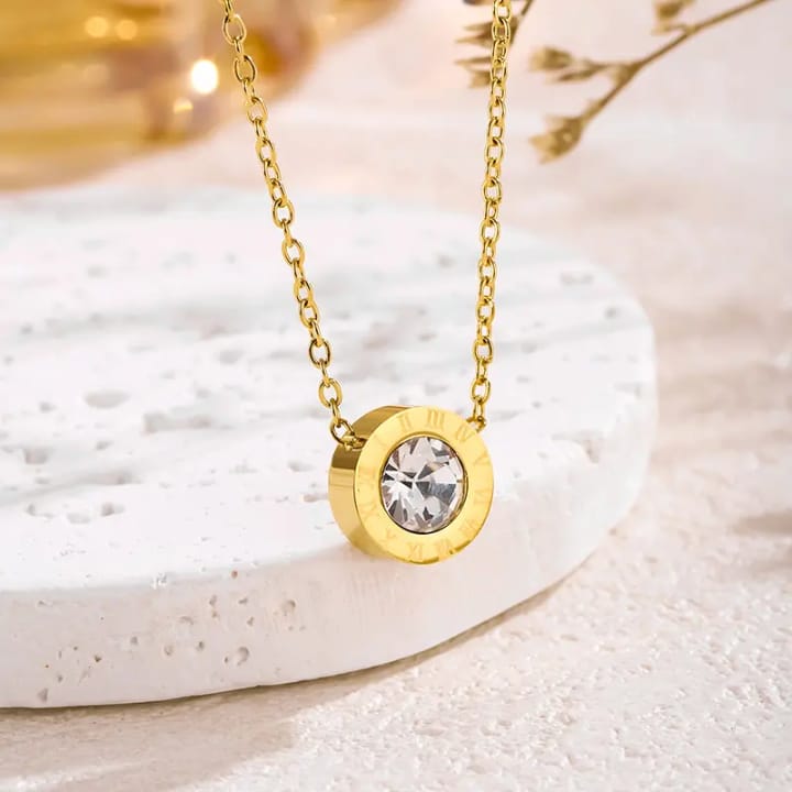 Celestia Roman Crystal Pendant Necklace