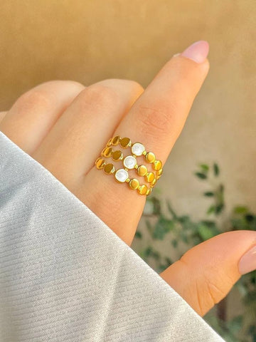 Golden Pearl Luxe Ring