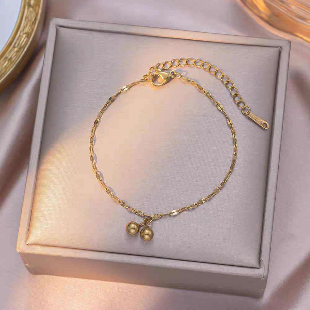 Delicate Gold Plated Chain Anklet