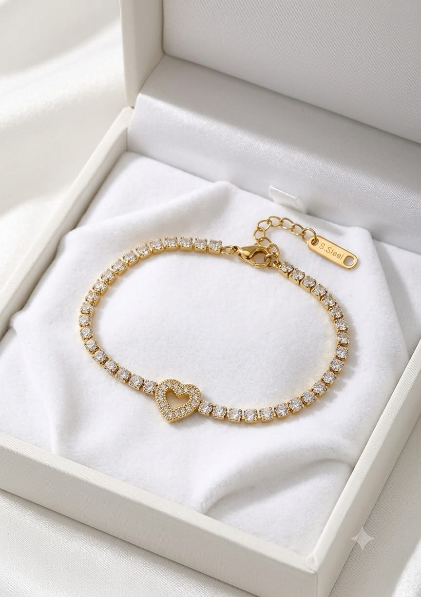 Eternal Heart Diamond Bracelet