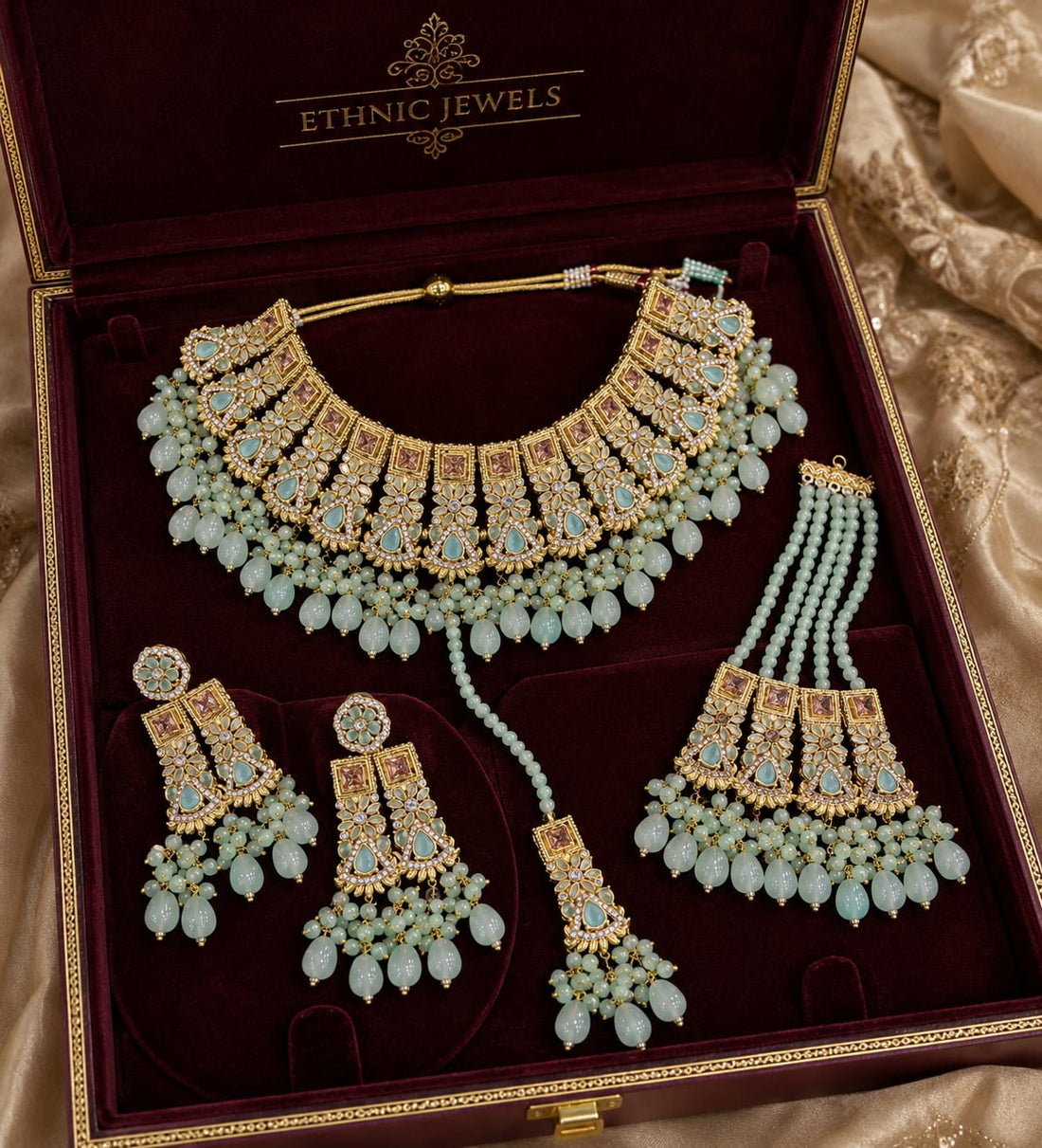Meher Royale Mint Bridal Set