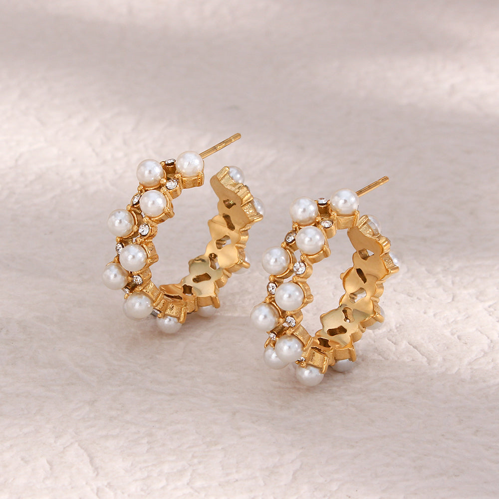 Pearl Radiance Hoops