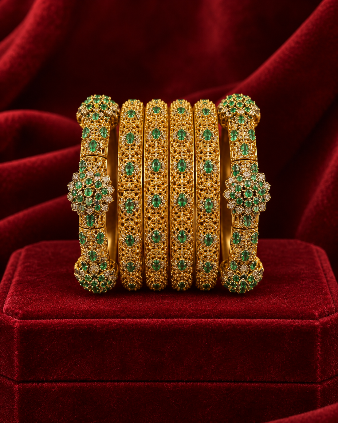 Heritage CZ & Gemstone Kangans