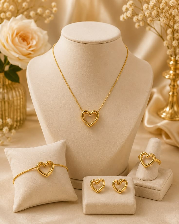 Eternal Love Heart Jewellery Set