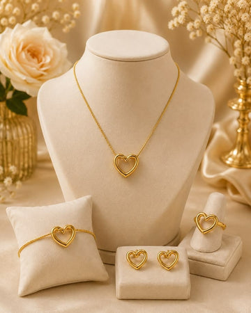 Eternal Love Heart Jewellery Set