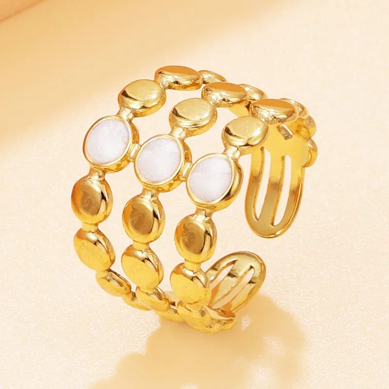 Golden Pearl Luxe Ring