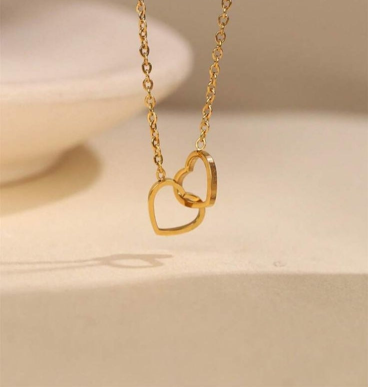 Golden Crescent Elegance Necklace