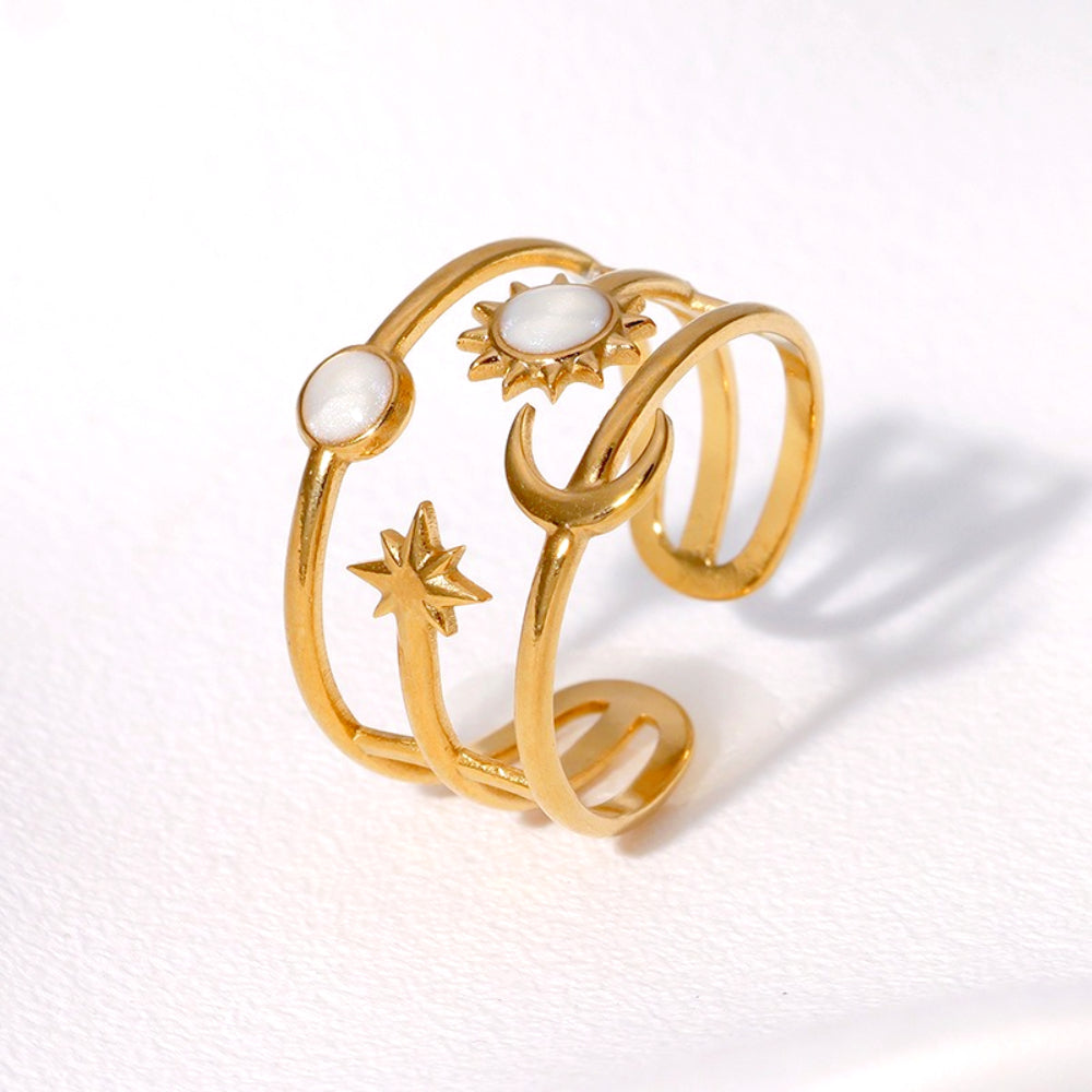 Celestial Sun & Moon Adjustable Ring