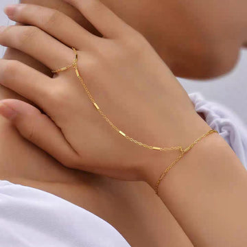 Golden Elegance Hand Chain