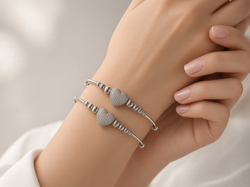 Celestia Heart Cuff Bangles