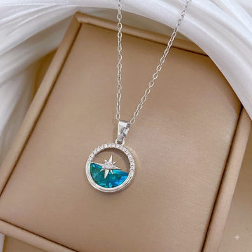 Celestial Radiance Zircon Star Pendant